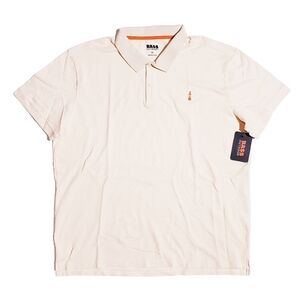 Bass Outdoor Mens Exploration Fitness Polo Antimicrobial XXL Light Peach NWT